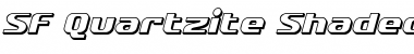 SF Quartzite Shaded Oblique Font Title Preview