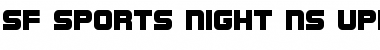 SF Sports Night NS Upright Regular Font Title Preview
