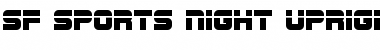 SF Sports Night Upright Regular Font Title Preview