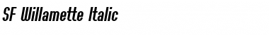 SF Willamette Italic Font Title Preview