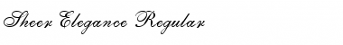 Sheer Elegance Regular Font Title Preview