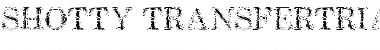 Shotty TransferTrial Regular Font Title Preview