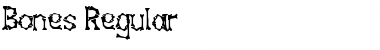 Bones Regular Font Title Preview