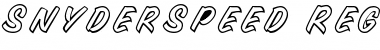SnyderSpeed Regular Font Title Preview