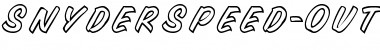 SnyderSpeed-Out Regular Font Title Preview