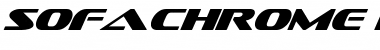 Sofachrome Italic Font Title Preview