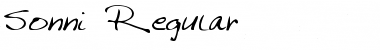 Sonni Regular Font Title Preview