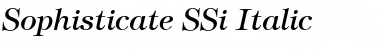 Sophisticate SSi Italic Font Title Preview