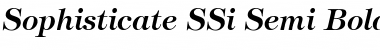 Sophisticate SSi Semi Bold Italic Font Title Preview