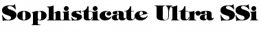 Sophisticate Ultra SSi Black Font Title Preview