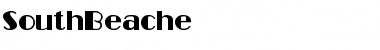 SouthBeache Regular Font Title Preview