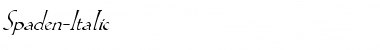 Spaden-Italic Regular Font Title Preview