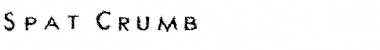 Spat Crumb Regular Font Title Preview