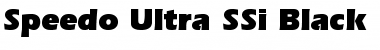Speedo Ultra SSi Black Font Title Preview