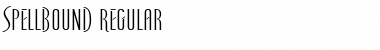 Spellbound Regular Font Title Preview