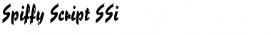 Spiffy Script SSi Regular Font Title Preview