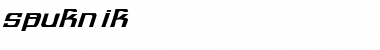 spuknik Regular Font Title Preview