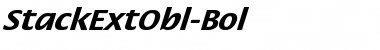 StackExtObl-Bol Regular Font Title Preview