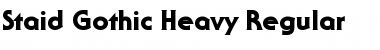 Staid Gothic Heavy Regular Font Title Preview