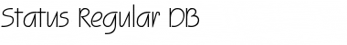Status DB Regular Font Title Preview