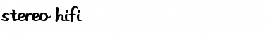 Stereo Hifi Font Title Preview