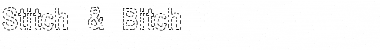 Stitch & Bitch Regular Font Title Preview