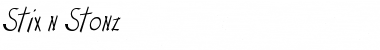 Stix n Stonz Regular Font Title Preview