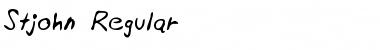 Stjohn Regular Font Title Preview