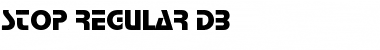 Stop DB Regular Font Title Preview