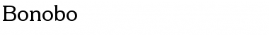 Bonobo Regular Font Title Preview