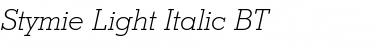 Stymie Light Italic Font Title Preview