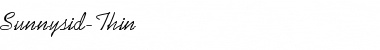 Sunnysid-Thin Regular Font Title Preview