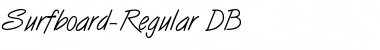 Surfboard DB Regular Font Title Preview