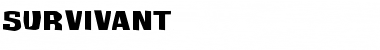 Survivant Regular Font Title Preview