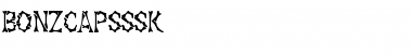 BonzCapsSSK Regular Font Title Preview