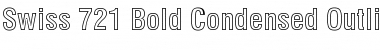 Swis721 BdCnOul BT Bold Outline Font Title Preview