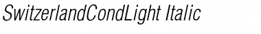 SwitzerlandCondLight Italic Font Title Preview