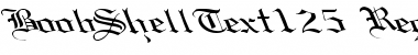 BoobShellText125 Regular Font Title Preview
