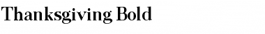 Thanksgiving Bold Font Title Preview