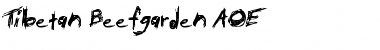 Tibetan Beefgarden AOE Regular Font Title Preview