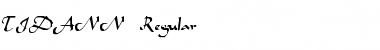 TIDANN Regular Font Title Preview