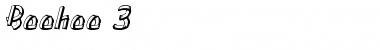 Boohoo 3 Italic Font Title Preview