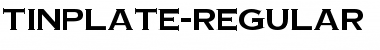 TinPlate Regular Font Title Preview