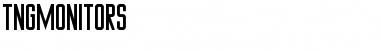 TNGMonitors Regular Font Title Preview