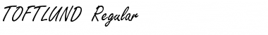 TOFTLUND Regular Font Title Preview