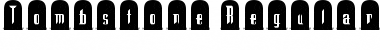 Tombstone Regular Font Title Preview