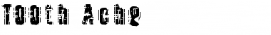 Tooth Ache Regular Font Title Preview