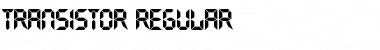 Transistor Regular Font Title Preview