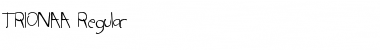TRIONAA Regular Font Title Preview