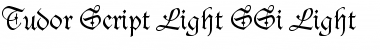 Tudor Script Light SSi Light Font Title Preview